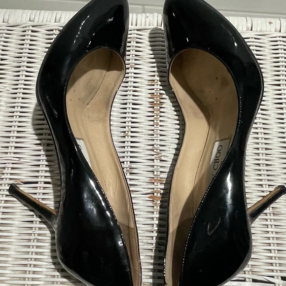 JIMMY CHOO classic black patent leather pumps - Picture 4 of 9